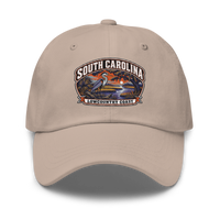 South Carolina embroidered dad hat in Stone