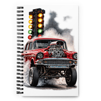 Red Gasser Launch Spiral Notebook product mockup