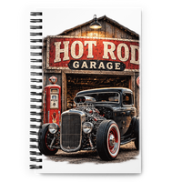 Hot Rod Garage Blown Coupe Spiral Notebook product mockup