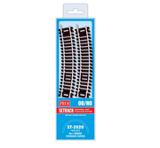PECO ST-2020 Setrack OO/HO Code 100 No. 1 radius standard curve pack — exact product image