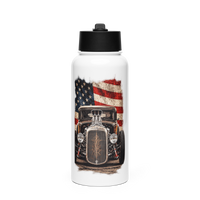 American Steel Blown Roadster Stainless Steel Water Bottle product mockup