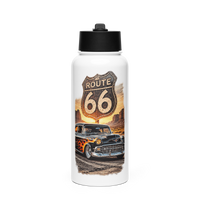 Route 66 Flame Cruiser Stainless Steel Water Bottle product mockup