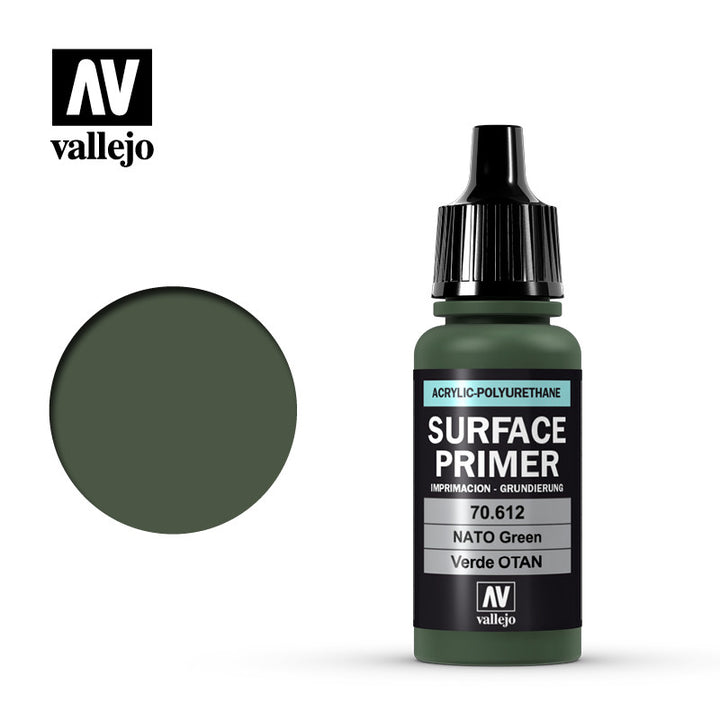 Vallejo Surface Primer NATO Green 70.612 – VLJ70612 — exact Vallejo product