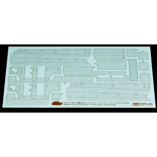 Tamiya 1/48 Zimmerit Coating Sheet – 12672 — exact product reference