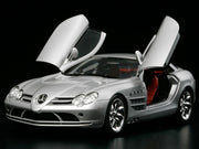 Tamiya 24290 1/24 Mercedes-Benz SLR McLaren model kit — assembled and painted example with doors open