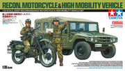 Tamiya 25188 1/35 JGSDF Reconnaissance Motorcycle and High Mobility Vehicle model kit
