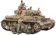 Tamiya 25208 German Panzer IV Ausf.F & Motorcycle North Africa Set — 1:35 - product image