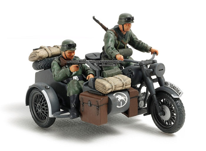 Tamiya German Motorcycle and Sidecar 1:48 Model Kit 32578 — manufacturer example 1