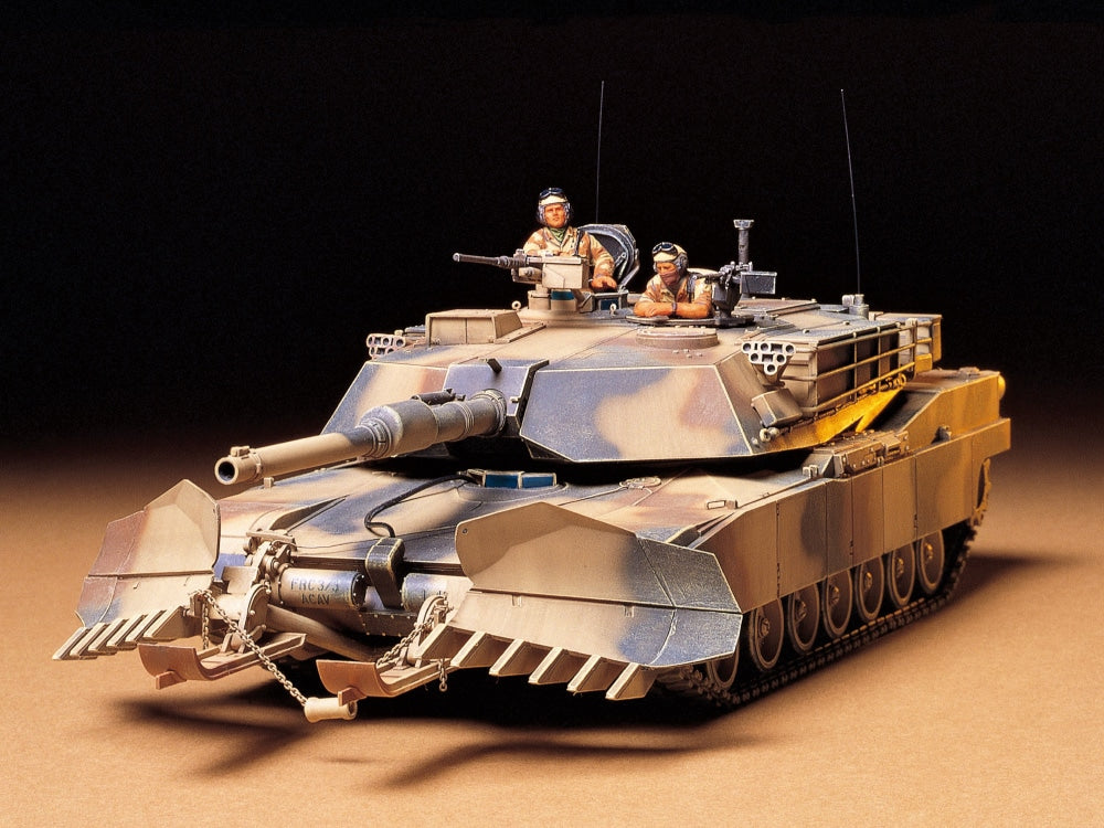 Tamiya US M1A1 Abrams with Mine Plow 1:35 Model Kit 35158 — manufacturer example 1