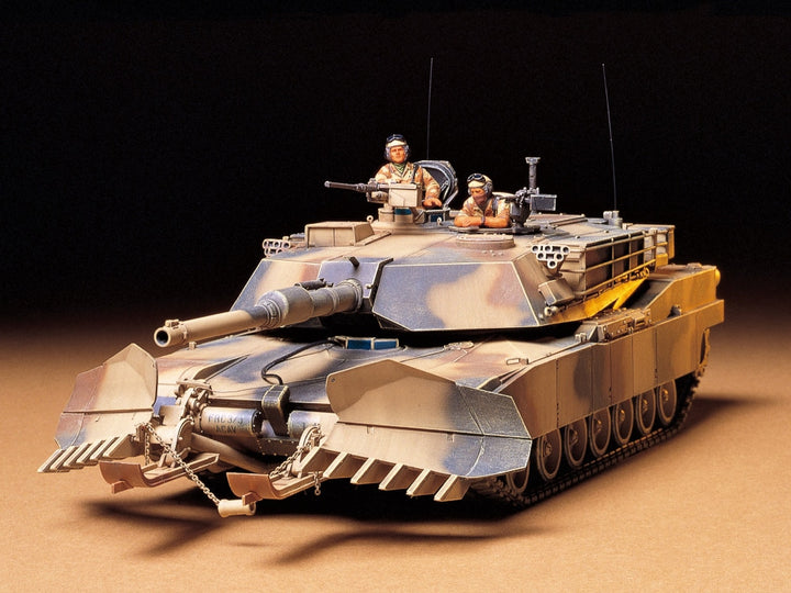 Tamiya US M1A1 Abrams with Mine Plow 1:35 Model Kit 35158 — manufacturer example 1