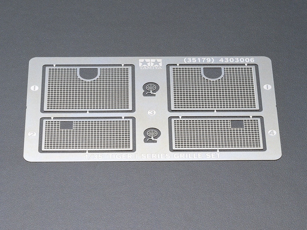 Tamiya German Tiger I Photo-Etched Grille Set 1:35 Model Accessories 35179 — manufacturer example 1