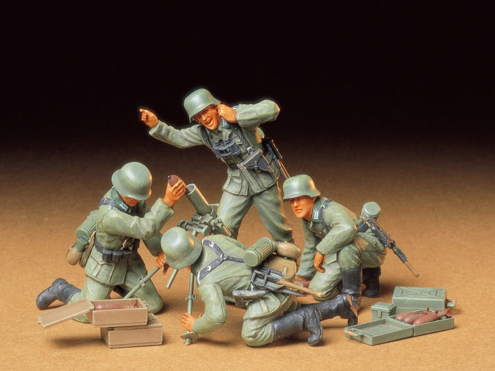 Tamiya 1:35 German Infantry Mortar Team Model Kit – 35193 – product view