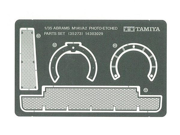 Tamiya 1:35 U.S. M1A1/A2 Abrams Photo-Etched Parts Set – 35273 – product view