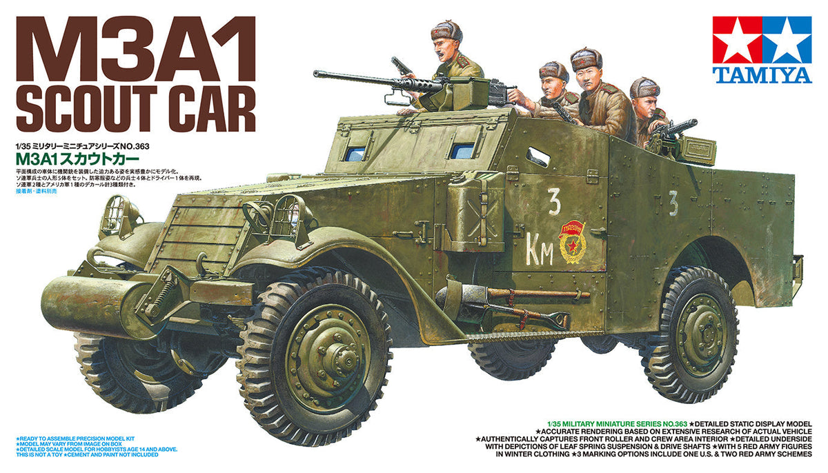 Tamiya 1/35 M3A1 Scout Car – 35363 — exact product reference
