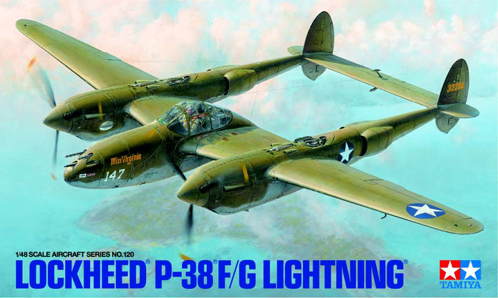 Tamiya 1/48 Lockheed P-38 F/G Lightning – 61120 — exact product reference