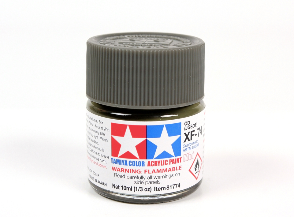 Tamiya XF-74 Olive Drab JGSDF Acrylic Mini 10ml 81774