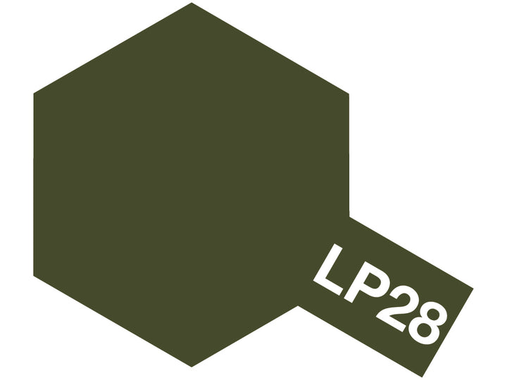 Tamiya LP-28 Olive Drab Lacquer Paint 10ml #82128 - product image
