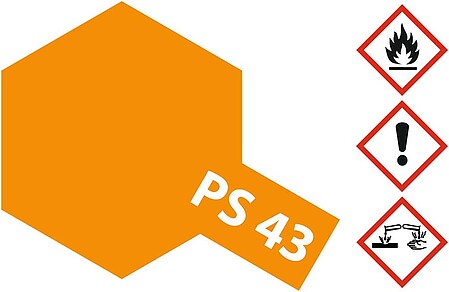 Tamiya PS-43 Translucent Orange Spray Paint – 100ml – 86043– product image