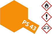 Tamiya PS-43 Translucent Orange Spray Paint – 100ml – 86043– product image 1