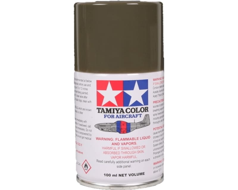Tamiya AS-6 Olive Drab USAAF Aircraft Spray Paint 100ml - 86506 - product image