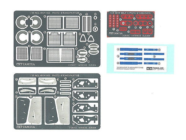 Tamiya 12640 McLaren M23 1976 Photo-Etched Parts Set 1/20 — manufacturer product view 1