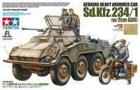 Tamiya 1:35 German armored car model kit example; club selection varies.