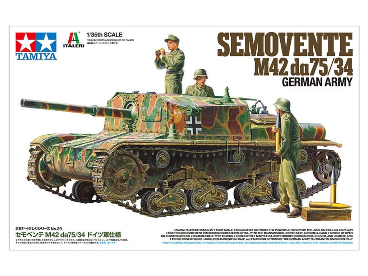 Tamiya 1/35 Semovente M42 Da75/34 – 37029 — exact product reference