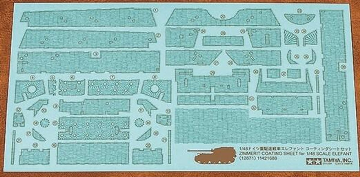 Tamiya 1/48 Zimmerit Coating Sheet – 12671 — exact product reference