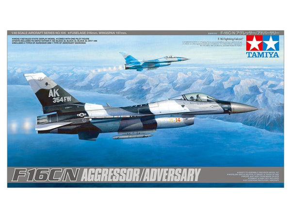 Tamiya 1/48 F-16C/N "Aggressor/Adversary" – 61106 — exact product reference