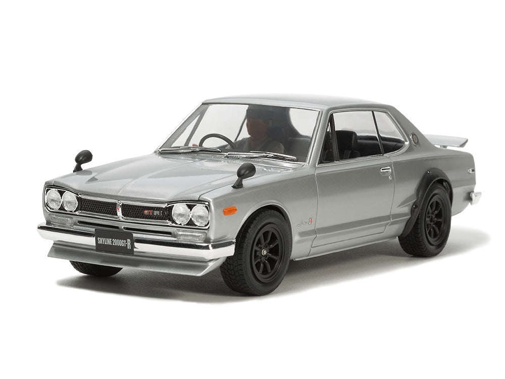 Tamiya 24335 Skyline 2000 GT-R front view, assembled and painted example