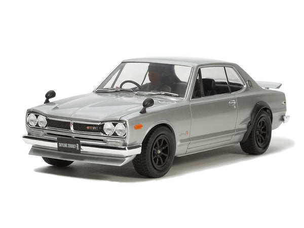 Tamiya 24335 Skyline 2000 GT-R front view, assembled and painted example