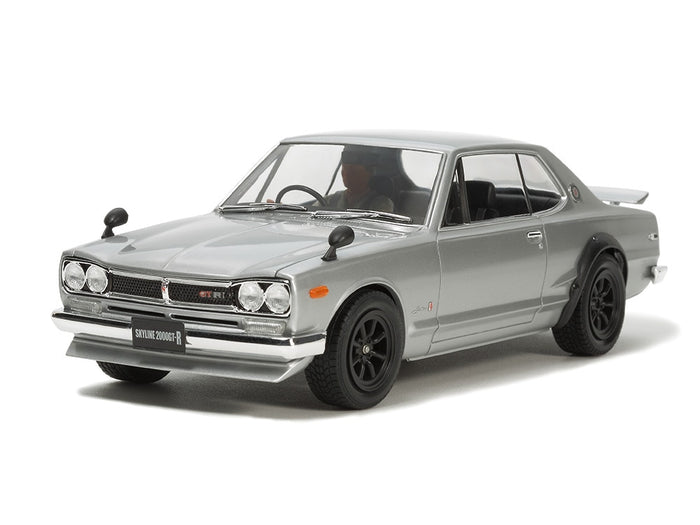 Tamiya 24335 Skyline 2000 GT-R front view, assembled and painted example