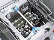 Tamiya 24335 Skyline engine bay, assembled and painted example