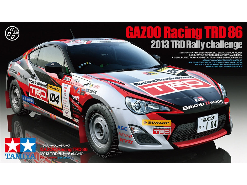 Tamiya 24337 GAZOO Racing TRD 86 1/24 model kit — kit box artwork