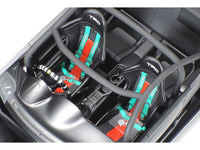 Tamiya 24337 GAZOO Racing TRD 86 1/24 model kit — assembled and painted example, seats and roll cage detail