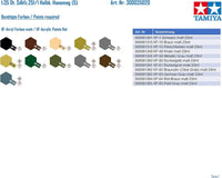 Tamiya 35020 German Hanomag Sd.Kfz. 251/1 paint and marking guide
