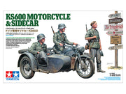 Tamiya 35384 German KS600 Motorcycle and Sidecar 1/35 Model Kit — box artwork