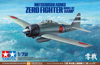 Tamiya 60784 Mitsubishi A6M3 Zero Model 32 Hamp 1/72 Model Kit — manufacturer product view 2
