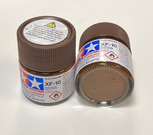 Tamiya 81710 XF-10 Flat Brown Acrylic Paint Mini 10ml