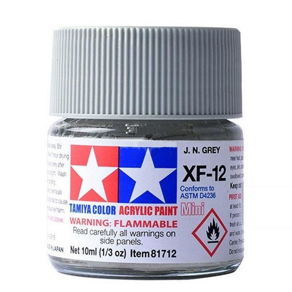 Tamiya 81712 XF-12 J.N. Grey Acrylic Paint Mini 10ml