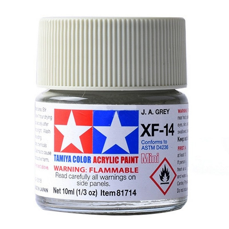 Tamiya 81714 XF-14 J.A. Grey Acrylic Paint Mini 10ml
