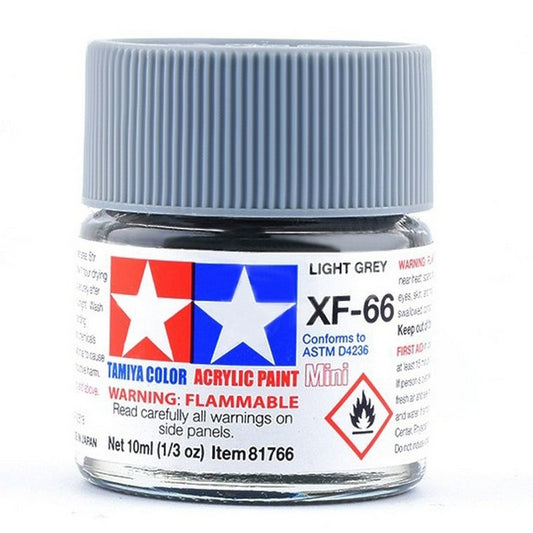 Tamiya XF-66 Light Grey acrylic mini paint, item 81766