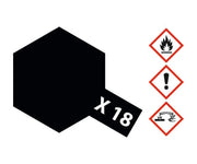 Tamiya X-18 Semi Gloss Black 10ml