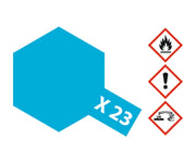 Tamiya X-23 Clear Blue Acrylic Paint Mini 10ml