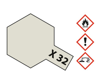 Tamiya X-32 Titanium Silver Acrylic Paint Mini 10ml