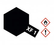 Tamiya XF-1 Flat Black Acrylic Paint Mini 10ml