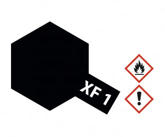 Tamiya XF-1 Flat Black Acrylic Paint Mini 10ml
