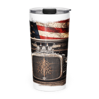 American Steel Blown Roadster 20 oz Tumbler product mockup