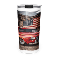 Barn Flag Red Hot Rod Pickup 20 oz Tumbler product mockup