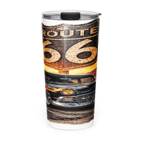 Route 66 Flame Cruiser 20 oz Tumbler product mockup